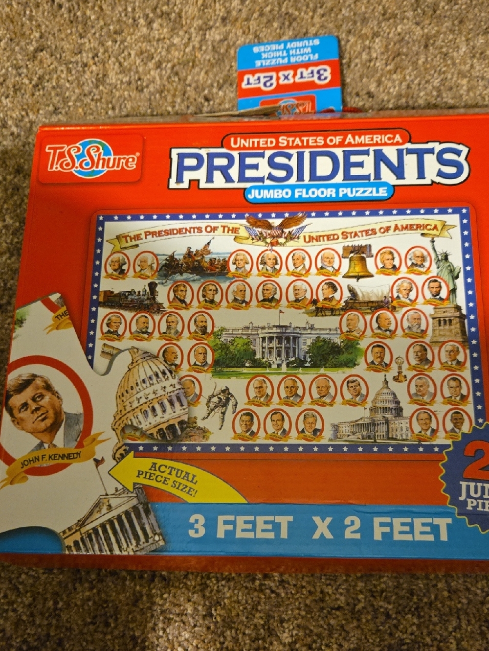 T.S. Shure Presidents Jumbo Floor Puzzle